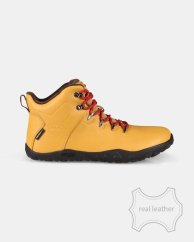 Unisex kožené voděodolné barefoot boty Kilpi Bare Leather High-U - Béžová