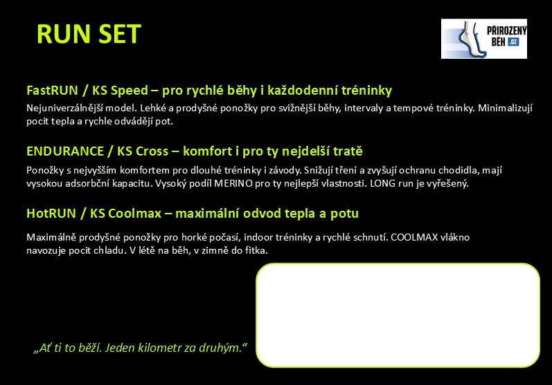 RUN SET - balíček běžeckých ponožek