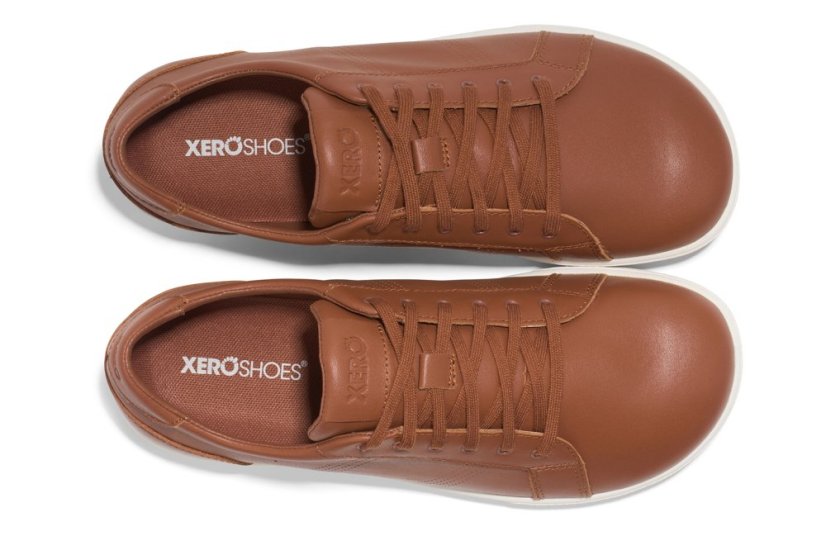 Pánské kožené barefoot tenisky Xero Shoes Dillon Leather - Mocha/Bisque