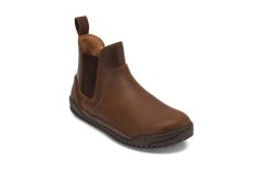 Dámské kožené barefoot chelsea boty Xero Shoes Ridgeway Chelsea - Brown