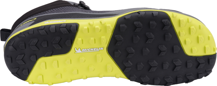 XERO Scrambler Mid MEN - pánská turistická barefoot obuv s podrážkou Michelin Fiberlite - Barva: Steel Grey Sulfur, Velikost: 44
