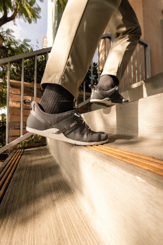 Pánské barefoot slip-on boty Xero Shoes Prio Cost - Steel Gray - Barva: Steel Gray Prio Cost, Velikost: 45