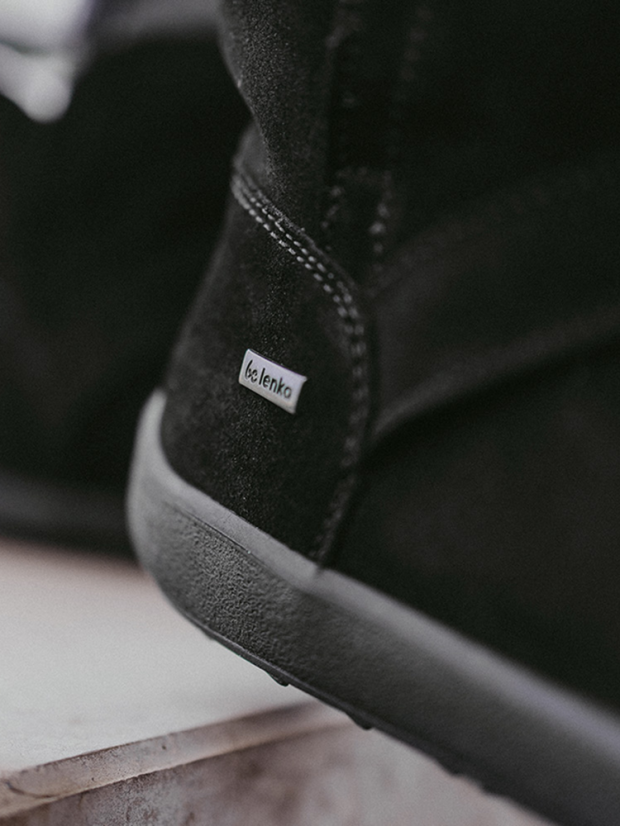 DOPRODEJ Dámské zimní barefoot boty Be Lenka Polaris - All Black