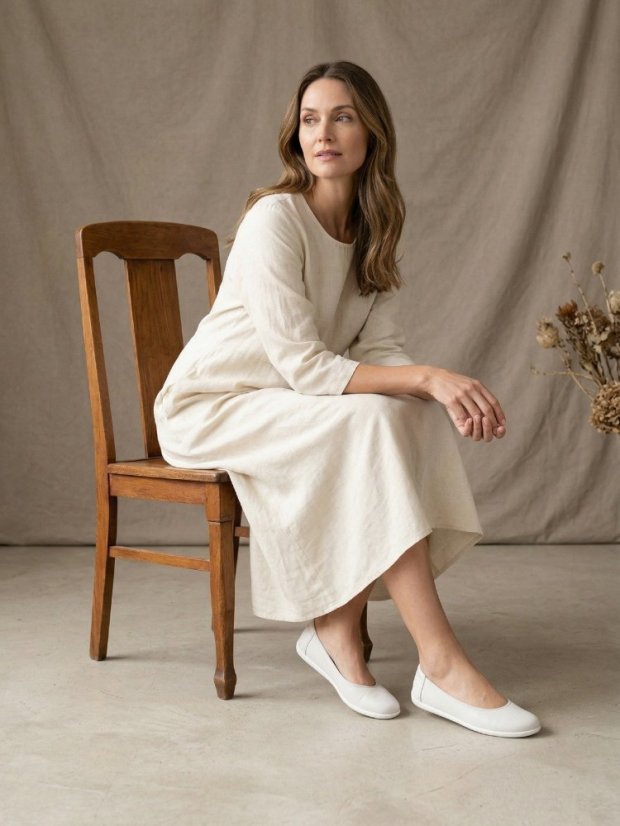 Dámské barefoot baleríny Be Lenka Sophie - Chalk White - Barva: Chalk White Sophie, Velikost: 41