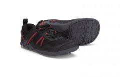 Dětské barefoot boty Xero Shoes Prio Big Kids - Black/Samba Red